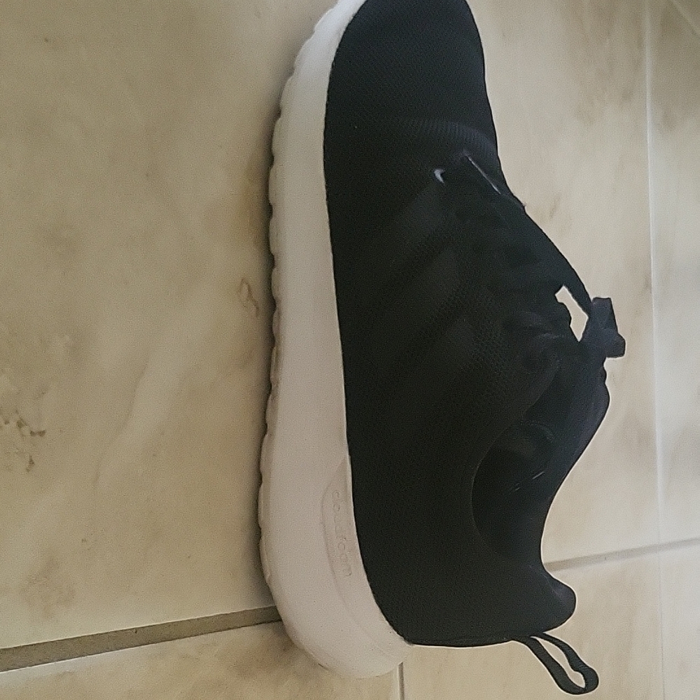 Adidas Black and White Athletic Shoes
